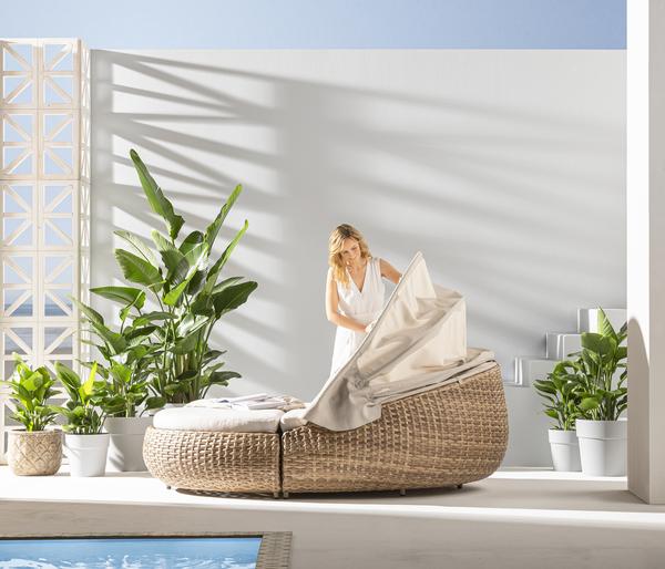 Dehner Daybed Tulum, ca. B179/H163/T220 cm