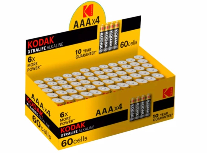 Kodak XTRALIFE Alkaline Batterien LR03 \/ AAA 60er MHD:30.11.33