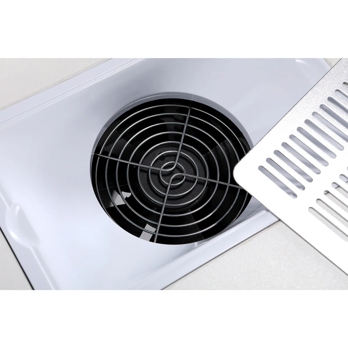 Table manucure Marion avec aspirateur et présentoir LED