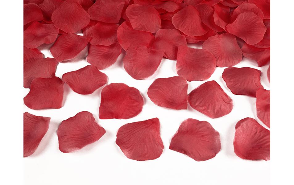 Streudeko Rosen 500 Stück, RotRosenblätter zum Streuen auf der Hochzeit oder für romantische Überraschungen am Valentinstag oder Jahrestag