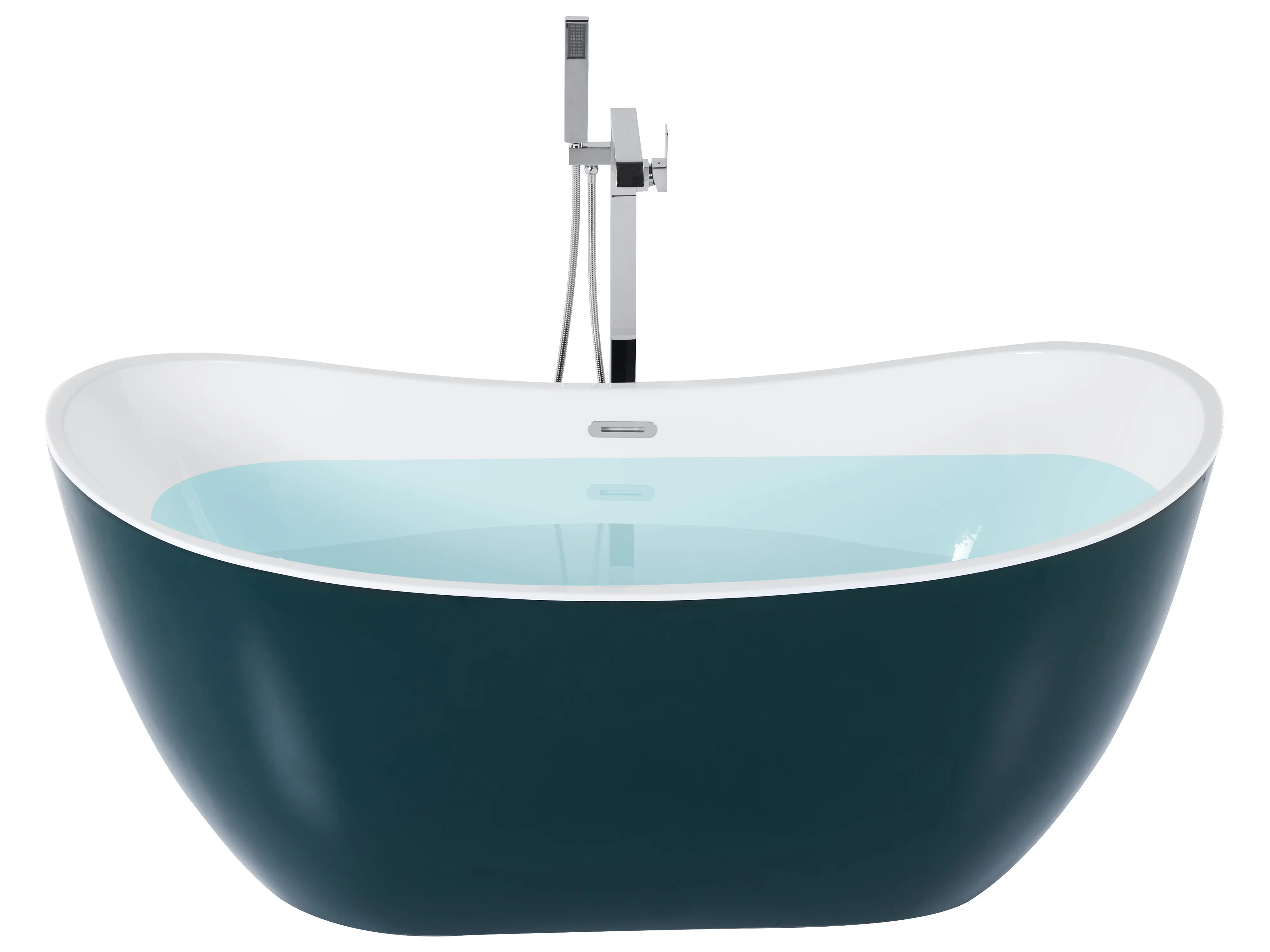 Vrijstaand bad ANTIGUA 170 x 77 cm Groenblauw