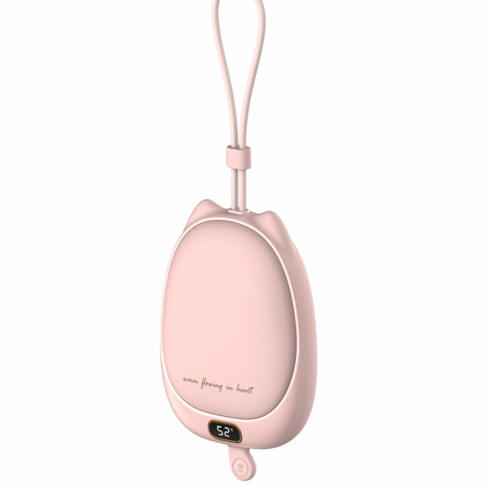 (10000mAh) 2in1 USB A Powerbank Ladegerät   Handwärmer - Rosa