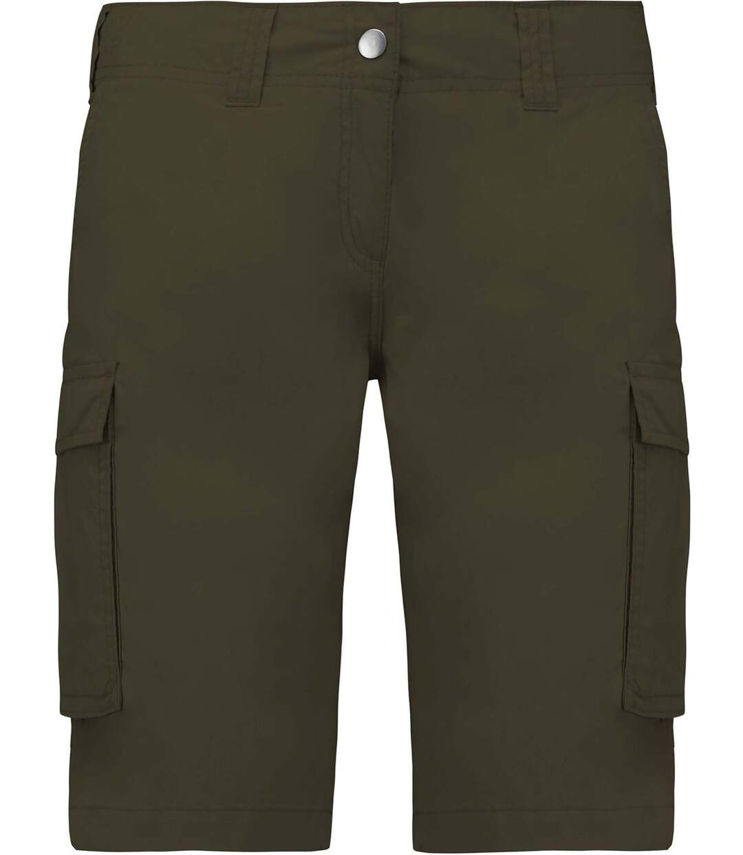 bermuda léger multipoches femme K756 - vert khaki