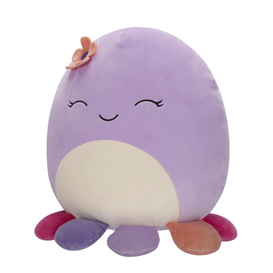 Squishmallows - 25 cm Plys -Beula Blæksprutte