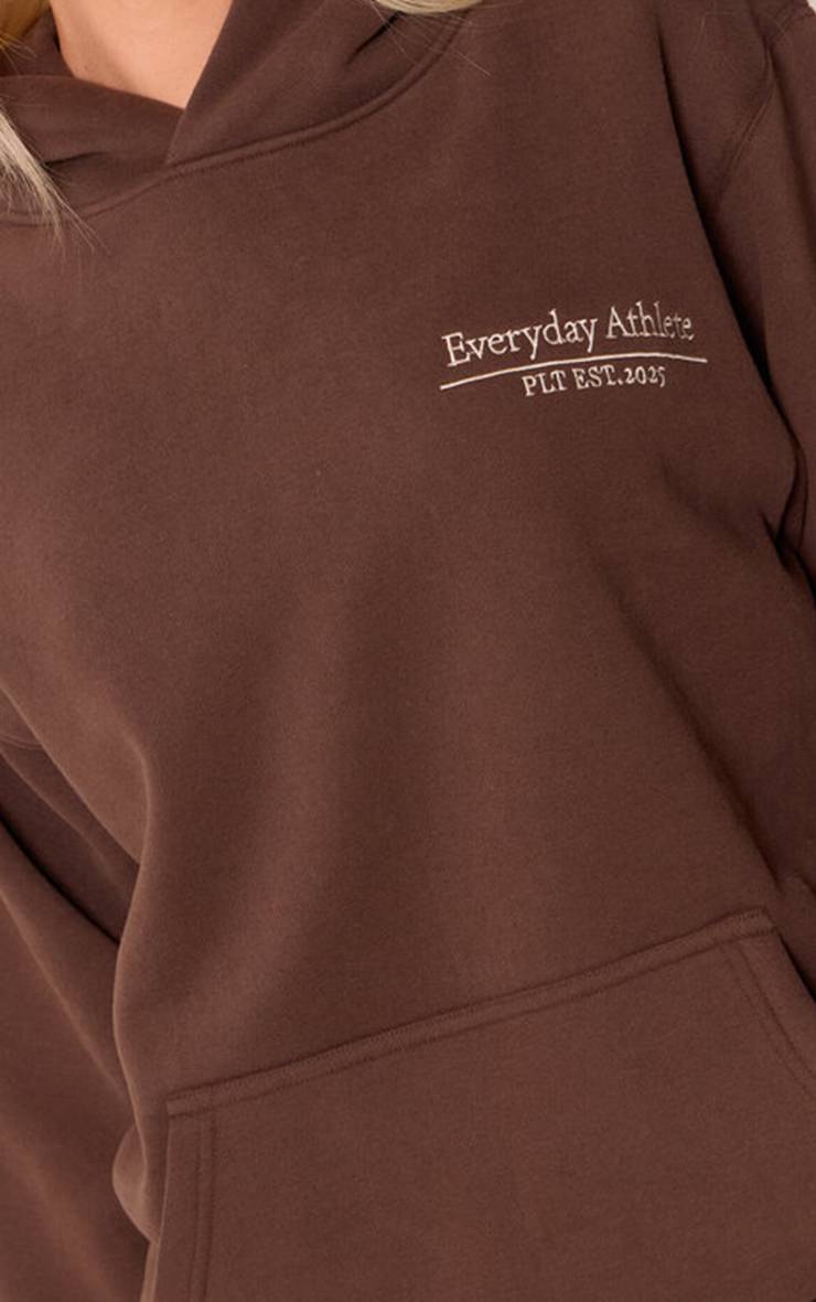 Chocolat Sweat À Casynthétiqueche Oversize Brodé Collection Sports