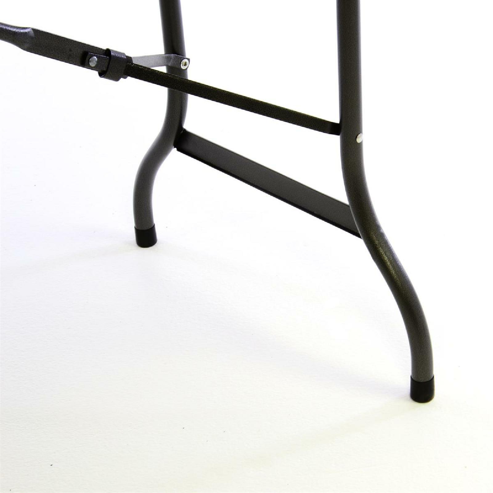 VCM Klapptisch Partytisch Gartentisch Rattan-Optik 180 x 75 cm braun Tragegriff