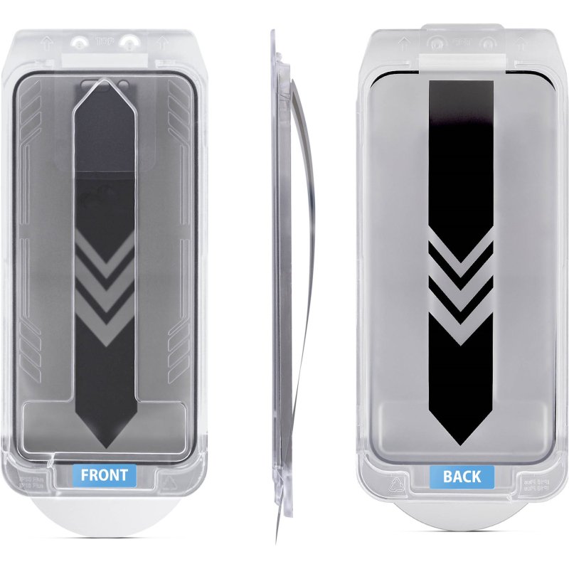 StarTech.com Filtre de Confidentialité pour iPhone 16 Plus à 4 Directions et 360°, Supporte l'Orientation Portrait/Paysage, Tactile, Protection en Verre Trempé, Filtre à 4 Directions, TAA
