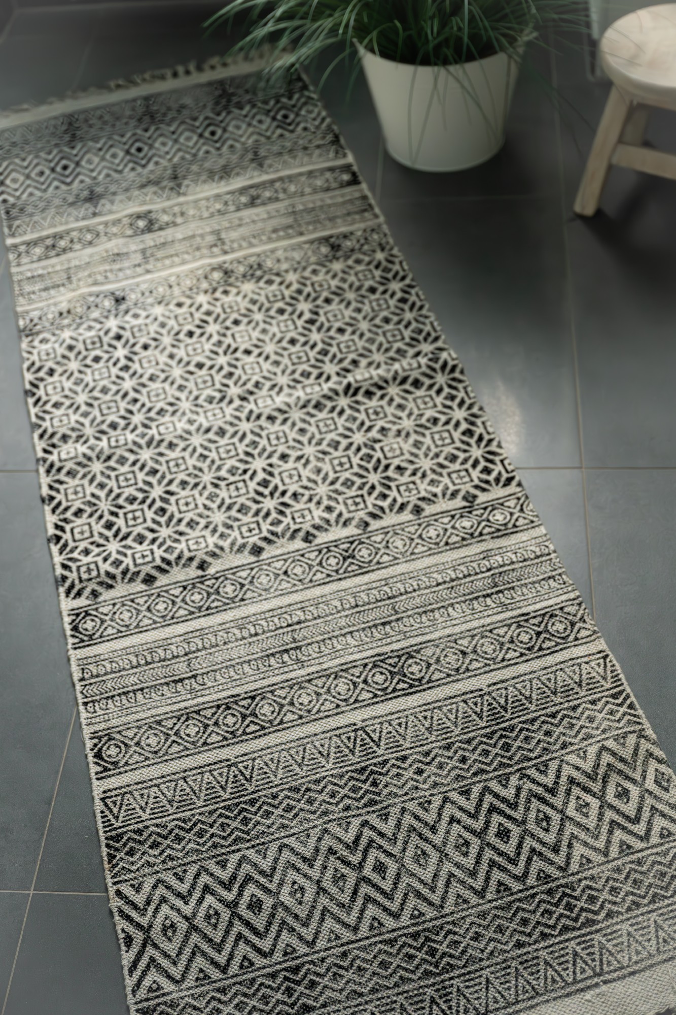Läufer 'Belur', handbedruckt, T 180 cm, B 60 cm von fischer's lagerhaus