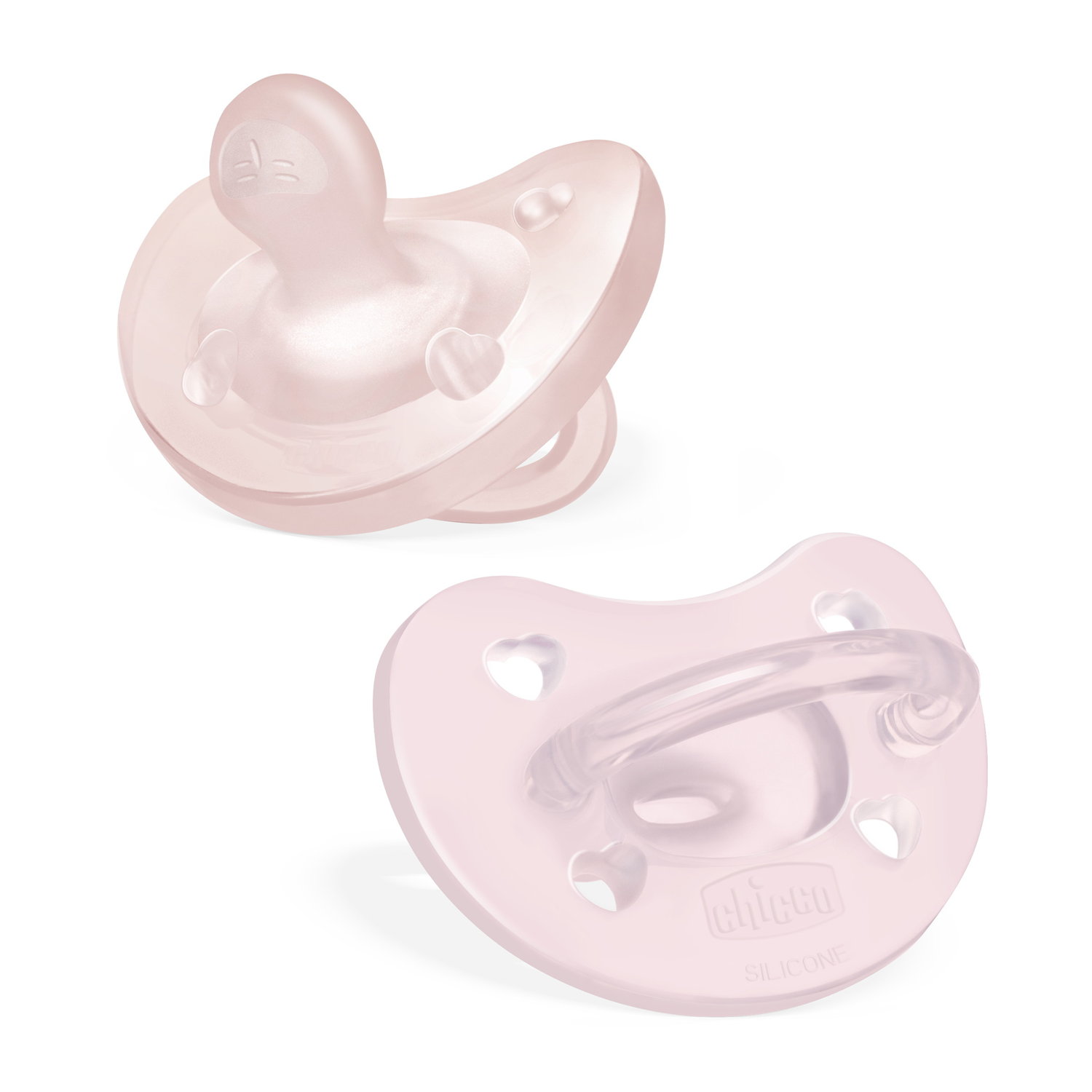 CHICCO Physiologischer Beruhigungssauger PHYSIOFORMA SOFT Silikon Pink 2-6m 2 Stk