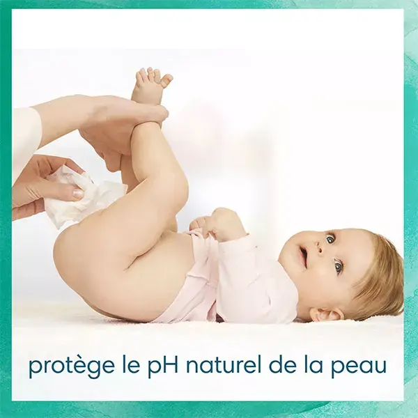 Pampers Harmonie Aqua 0% Plastique Lingettes pour Bébé 48 unités