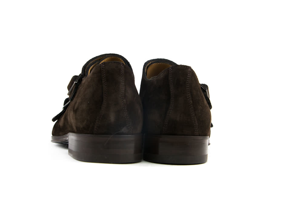 Van Bommel Gesp Dark Bruin Suede
