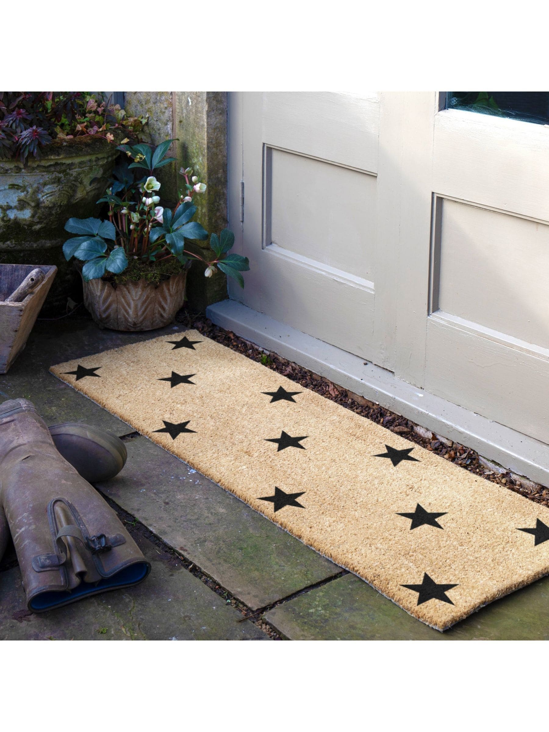 Artsy Mats Deurmat met veelkleurige sterren voor op het terras
