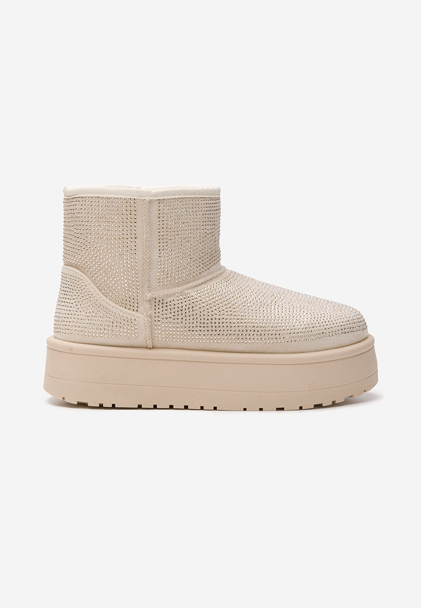 Bottes de neige femme beige Feyna
