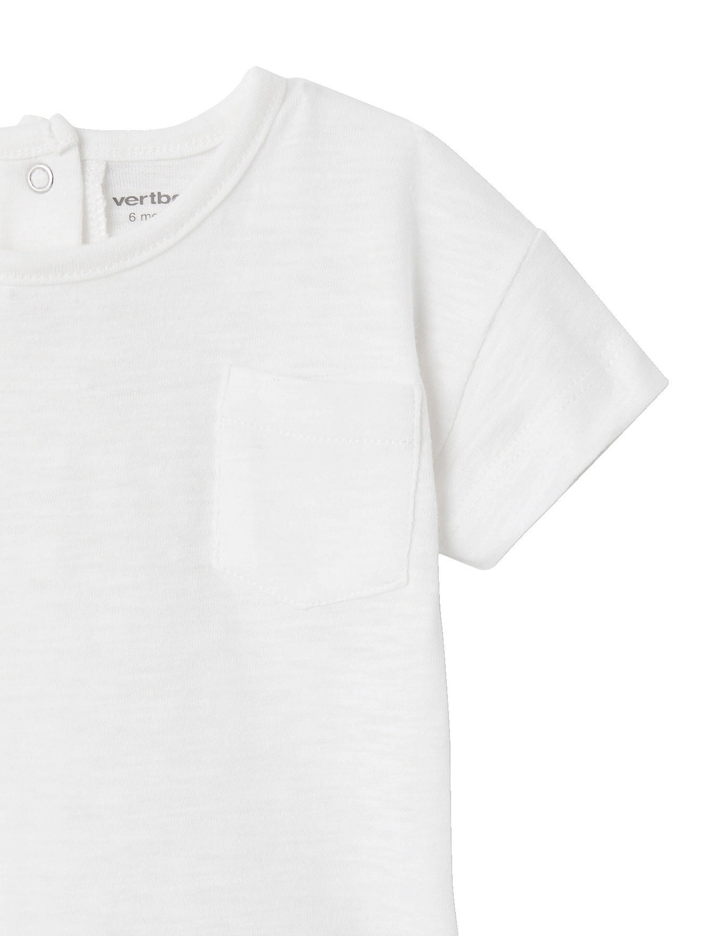 Vertbaudet Baby-Set: Hemd, T-Shirt & Shorts ocker