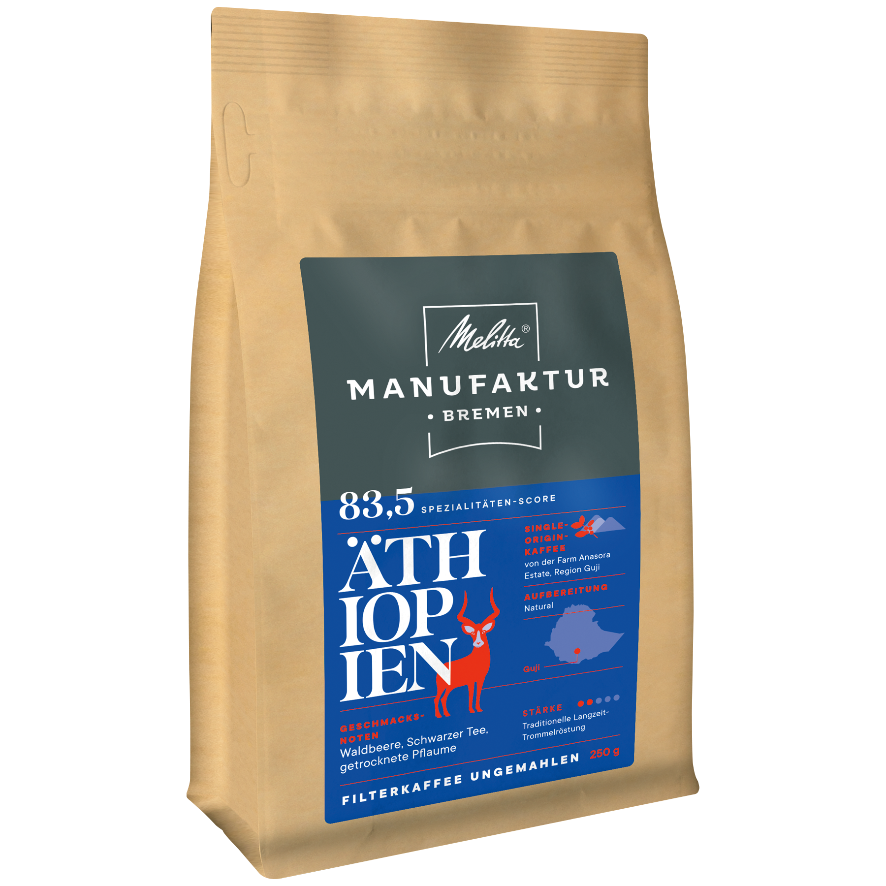 Melitta® Manufaktur-Kaffee Aethiopien|Kaffeebohnen 250g