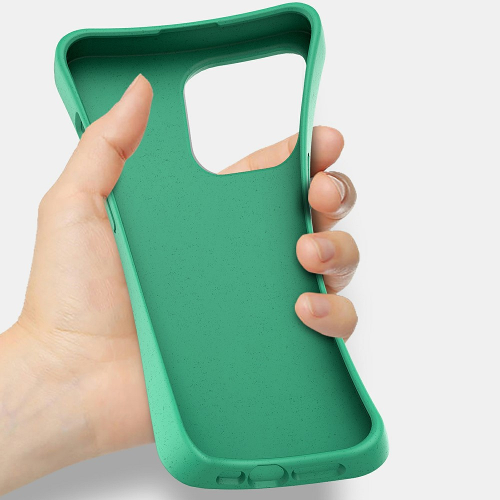 iPhone 15 Pro Bio Gummi Schutzhülle Eco Friendly Nachhaltig Kompostierbar - Schwarz