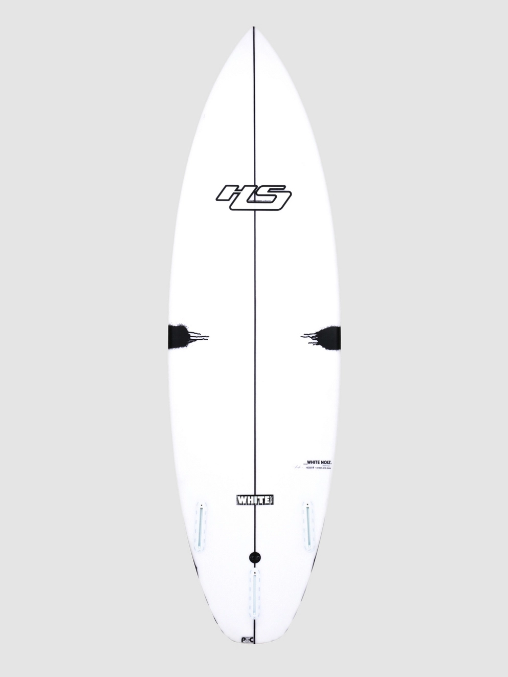 Haydenshapes White Noiz PE-C Futures Surfboard model logo