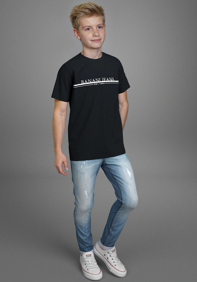 Arizona Stretch-Jeans »mit schmalem Bein für Jungen«, skinny fit,  gerade Beinform,  trendiger Used-Look
