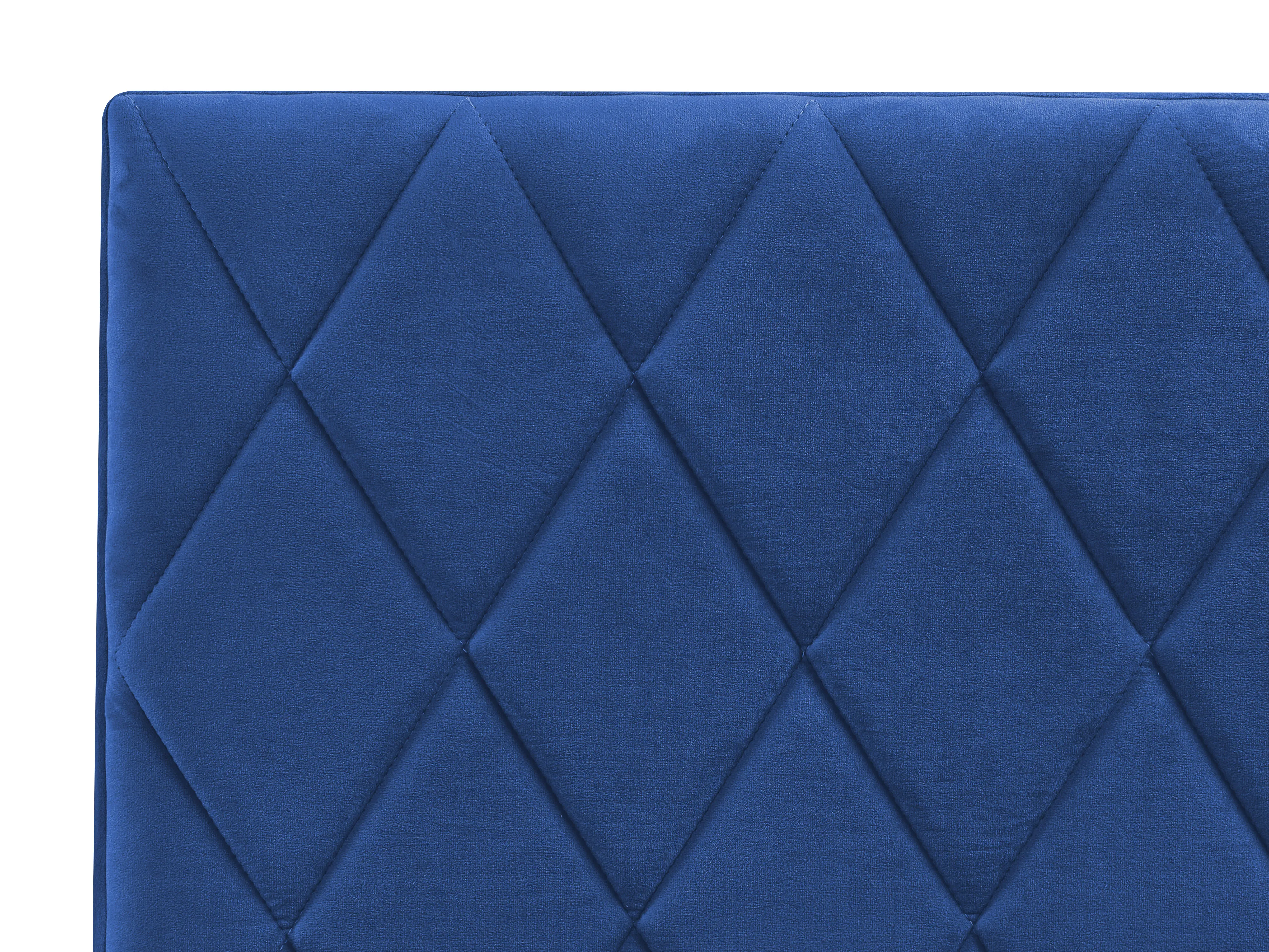 Bed met opbergruimte Fluweel ROCHEFORT 180 x 200 cm Marineblauw