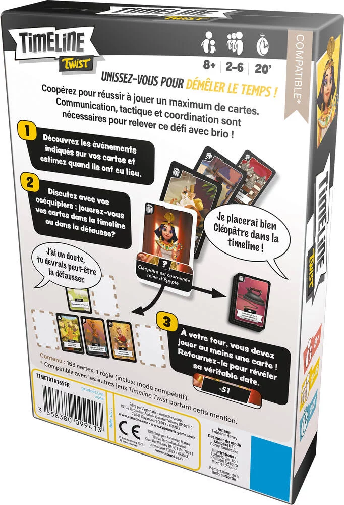 TIMELINE TWIST - 165 CARDS