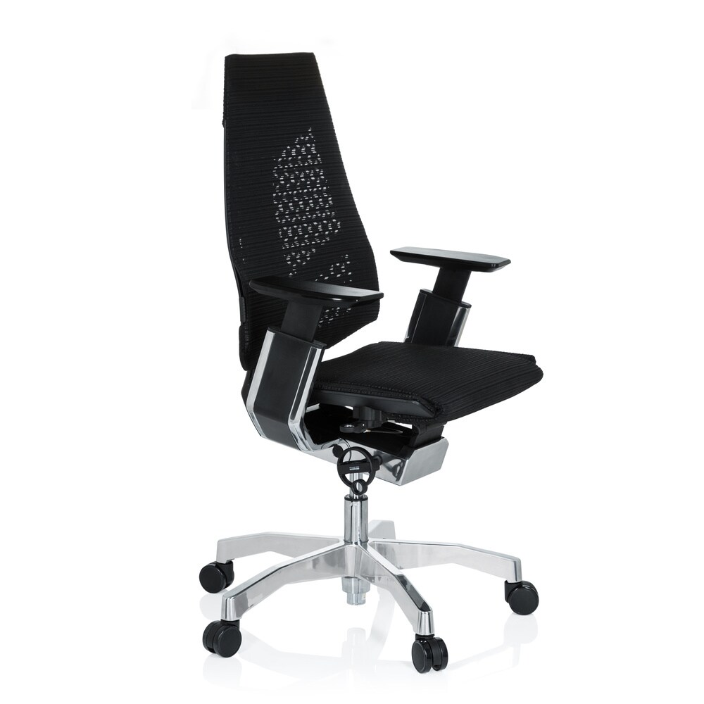 High End Bürostuhl GENIDIA Netzstoff mit Armlehnen hjh OFFICE