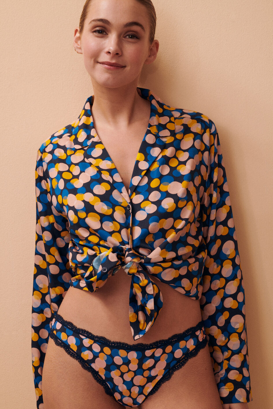 Tanga - xmas dots bleu empire