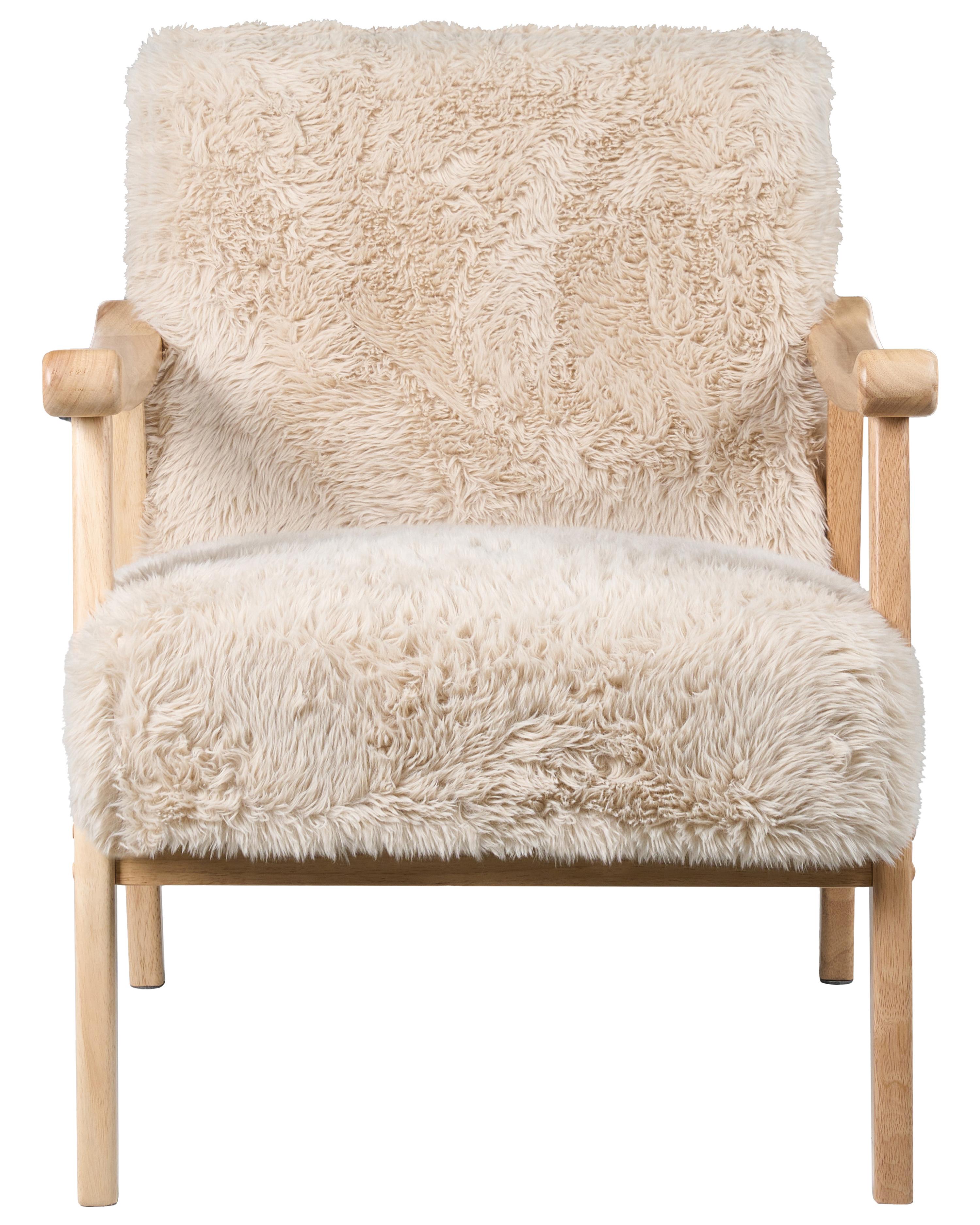 Fauteuil LEKNES Nepbont Lichtbeige