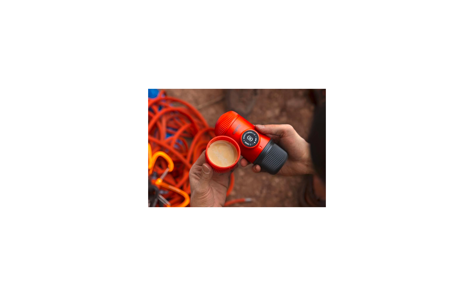 Wacaco Nanopresso inklusive Schutzhülle lava rot