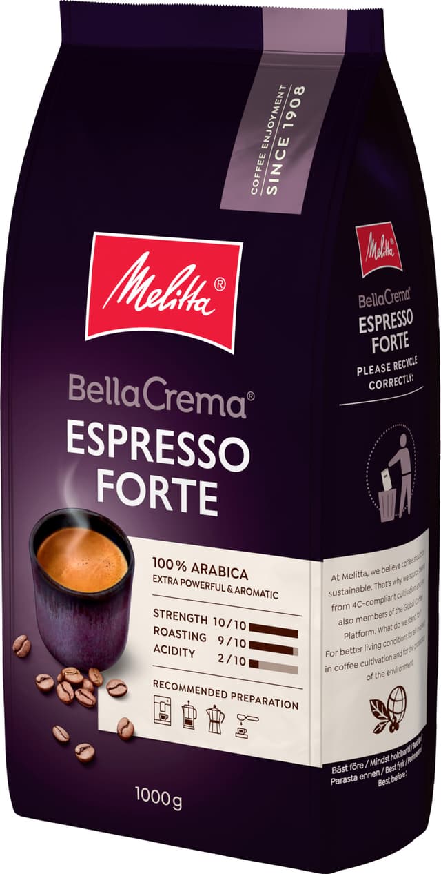 Melitta Bella Crema Espresso Forte kaffebønner 862 (1 kg)