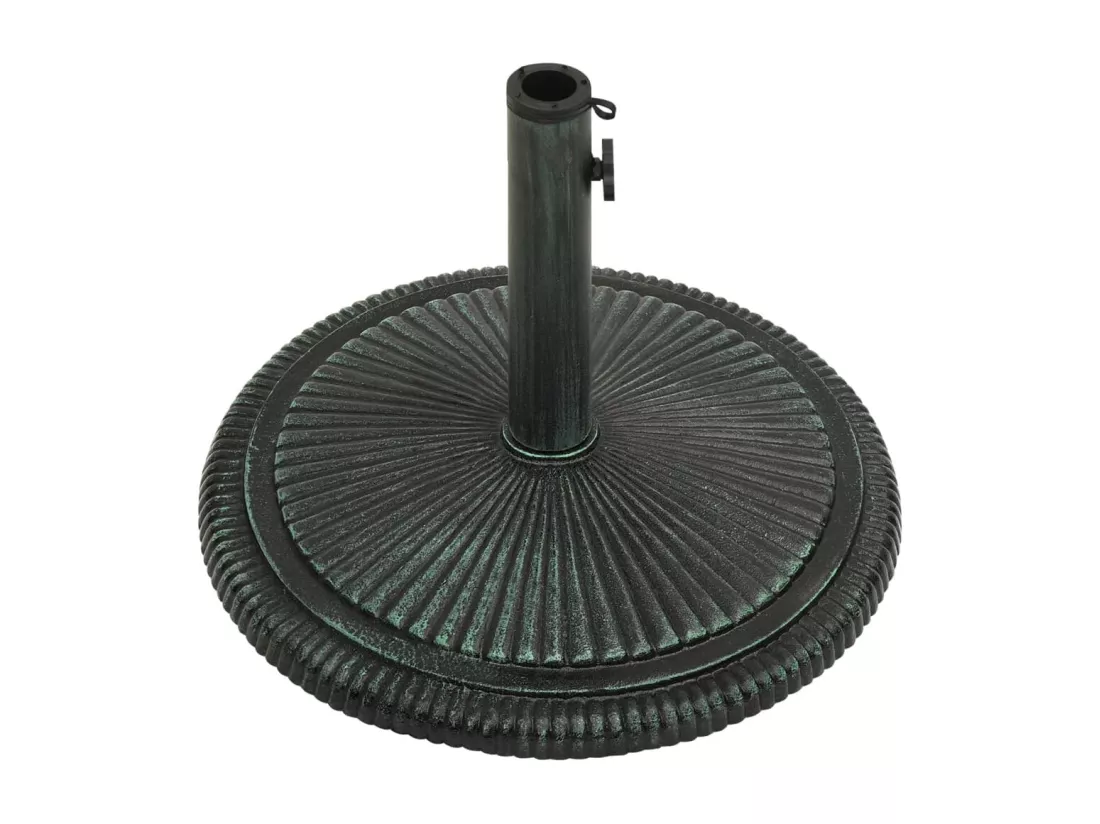 Prolenta Premium - Socle de parasol Vert 45x45x30 cm Fonte