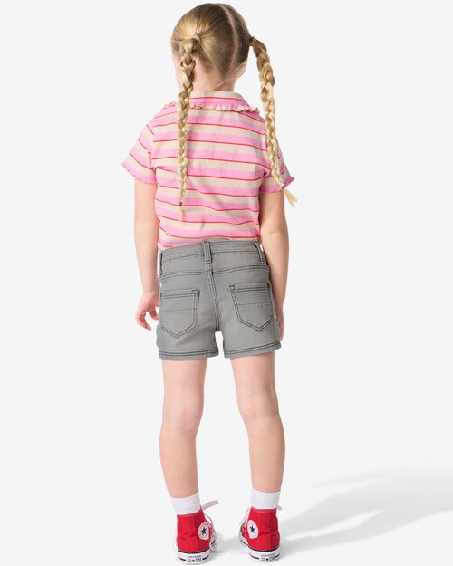 short enfant denim gris