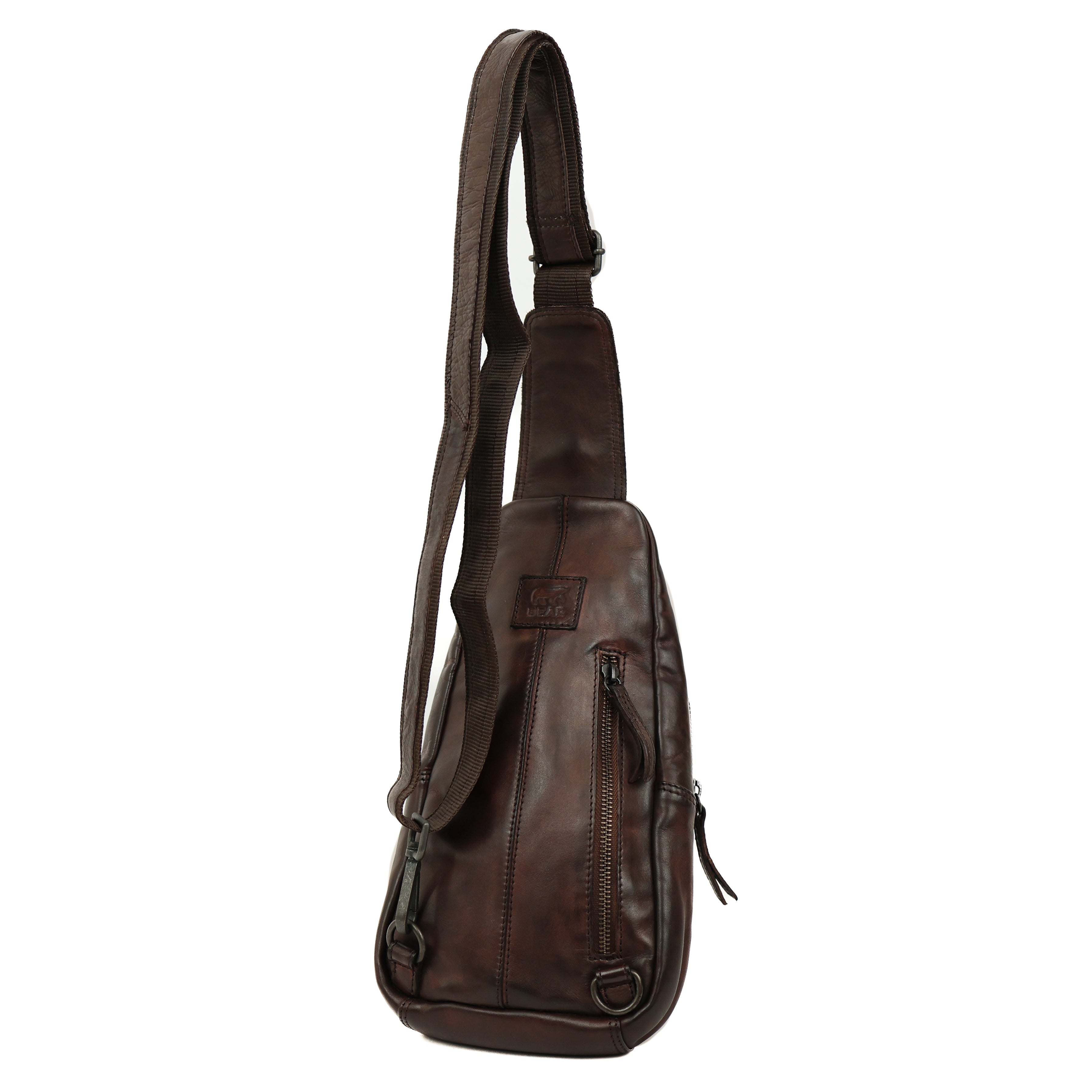 Crossbody tas 'Daley' donkerbruin Donkerbruin