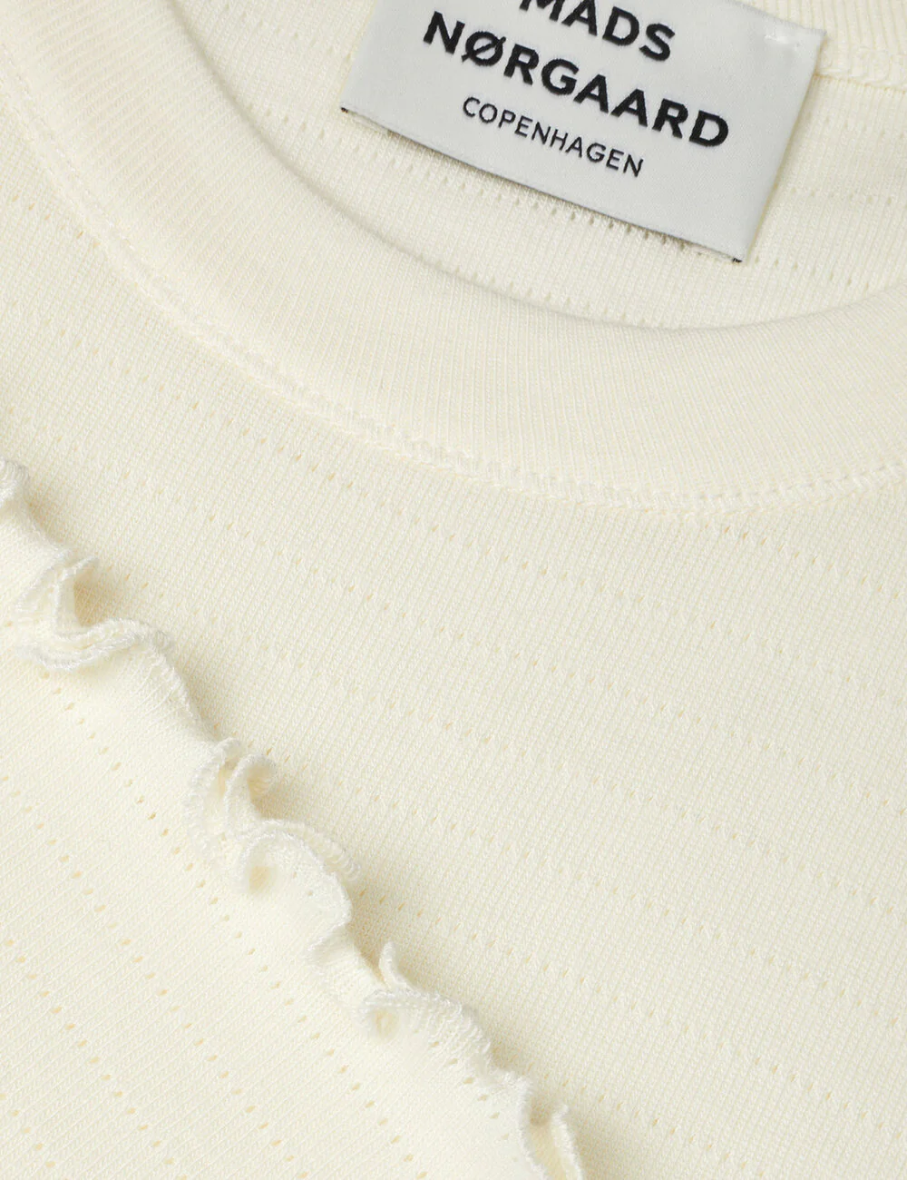 Mads Nørgaard  Pointella Trixa T-shirt - Vanilla Ice