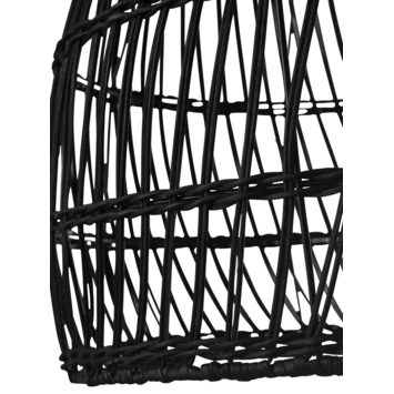 Hanglamp Lavani rotan zwart Ø46 cm