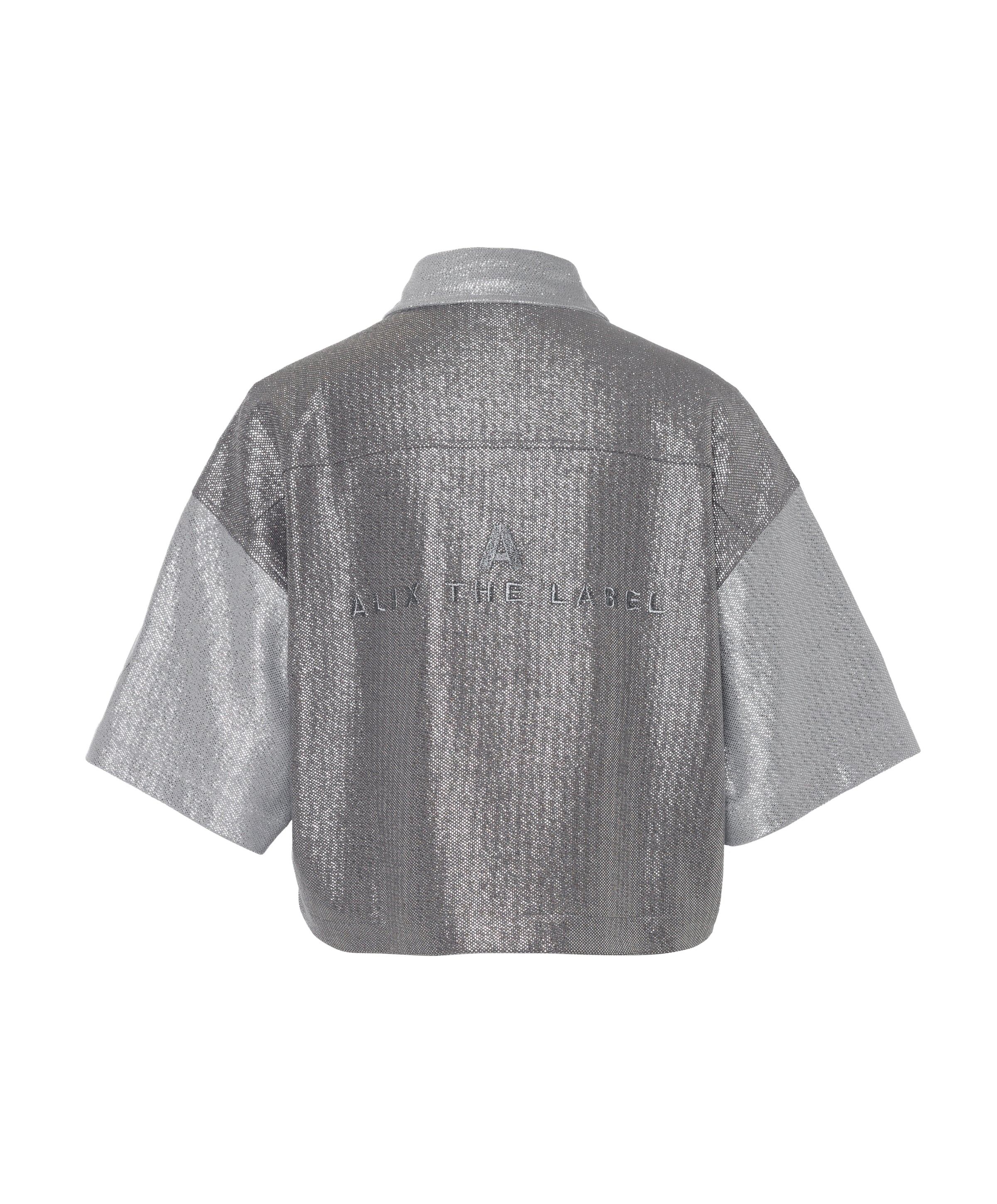 Alix The Label Dames blouse zilver