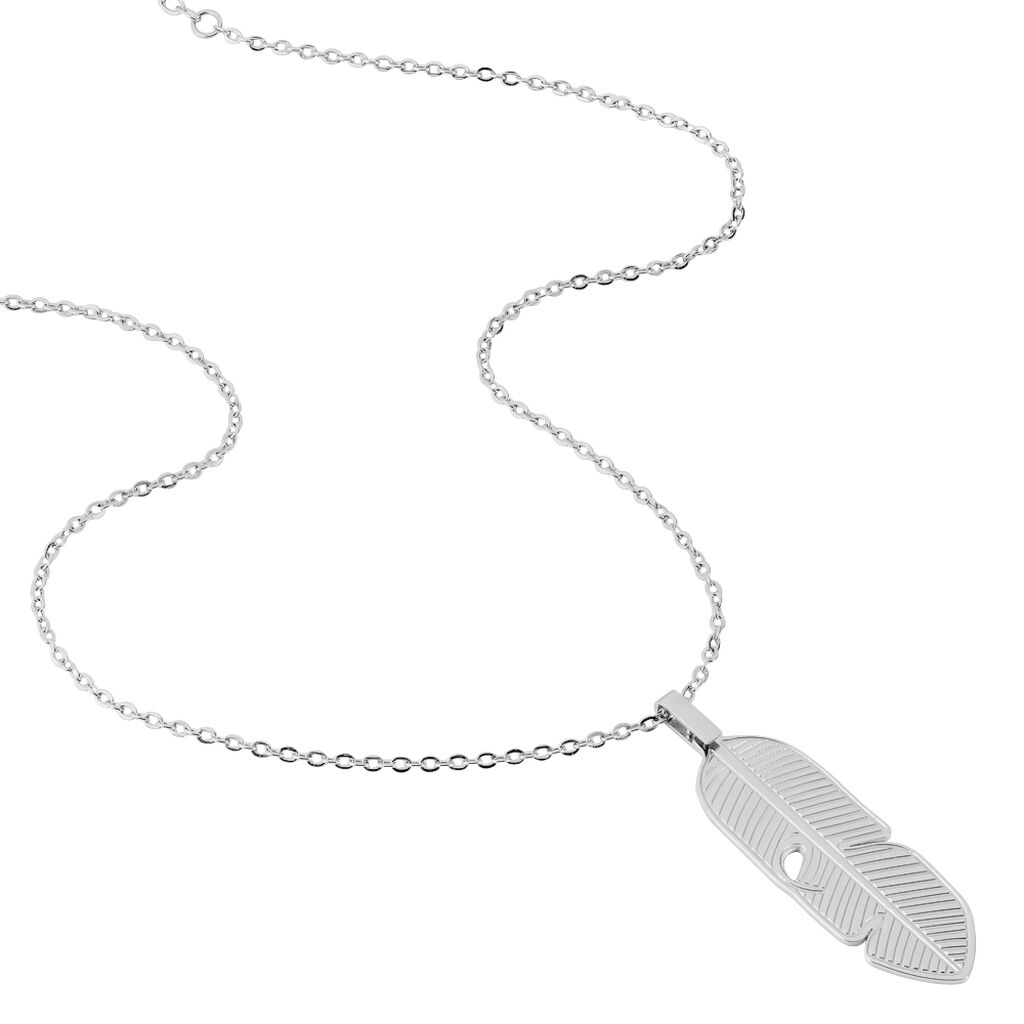 Collier Tia Acier Blanc