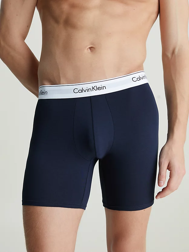 Pacote com 3 Cuecas Boxer Longas - Algodão Moderno