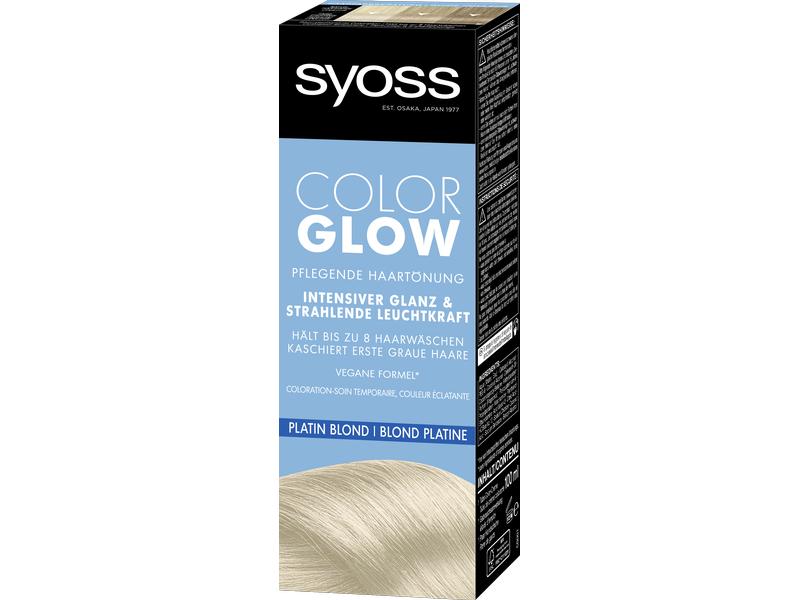 Syoss Haarcoloration Color Glow Platin Blond Pflegende Haartönung verleiht Glanz und Leuchtkraft
