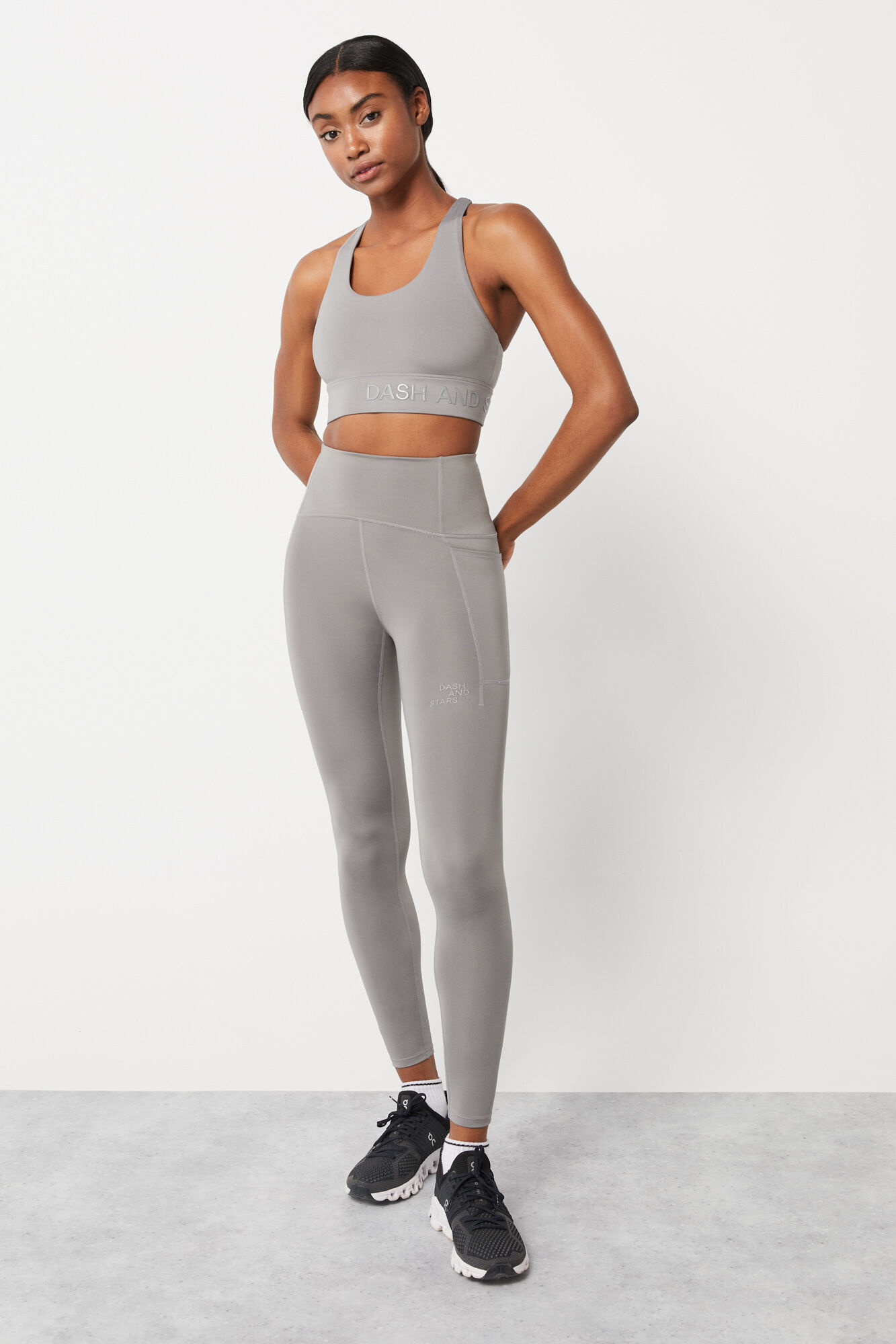 Sutiã esportivo cinza 4D Stretch