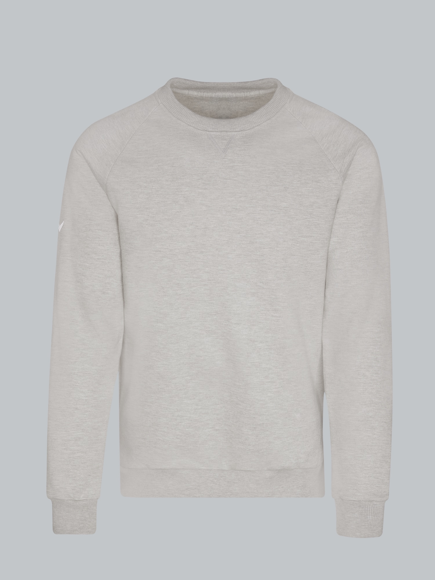 Sweatshirt mit angerauter Innenseite Grau-melange