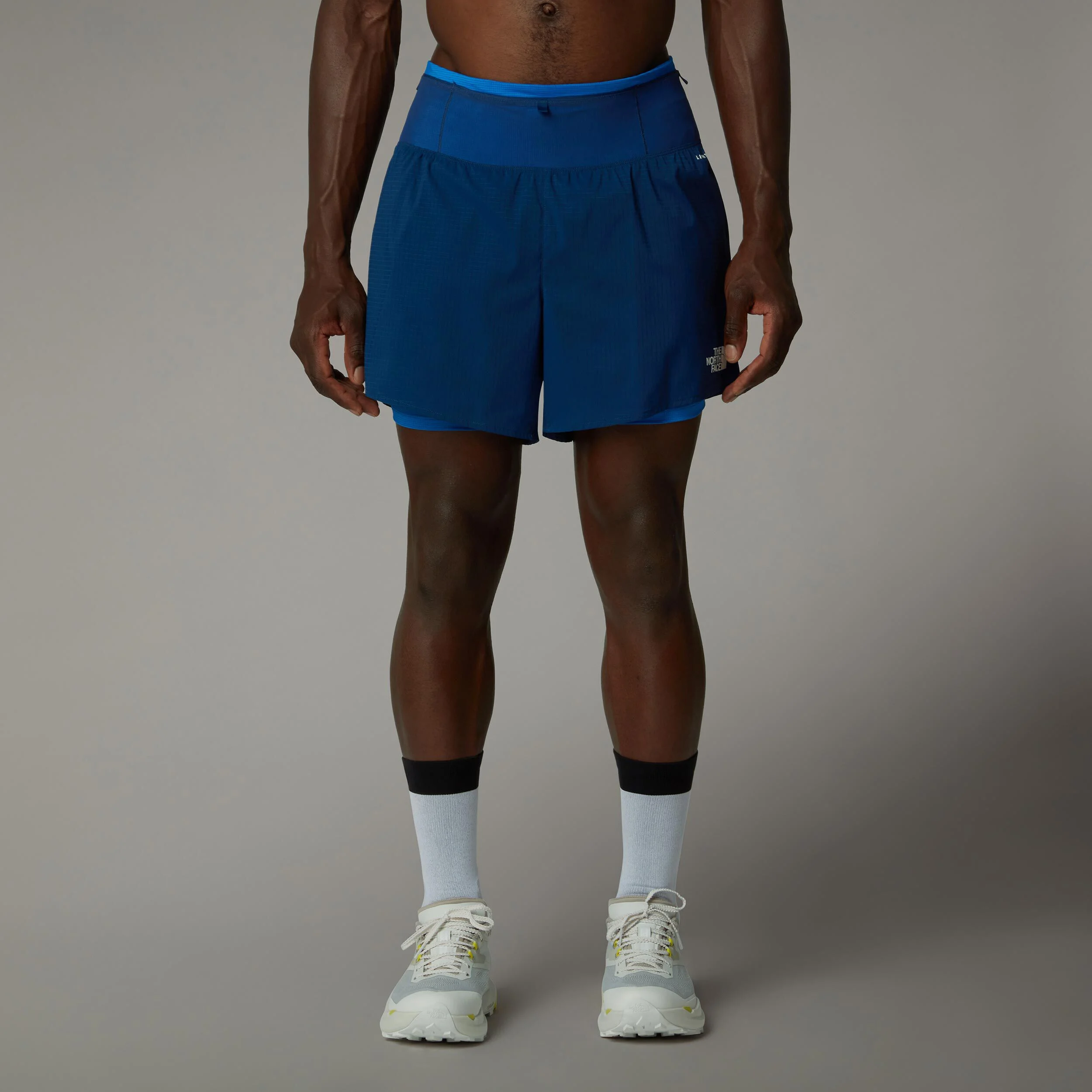 The North Face Sunriser 2in1 5in Short De Running Hommes - Bleu , Bleu Foncé