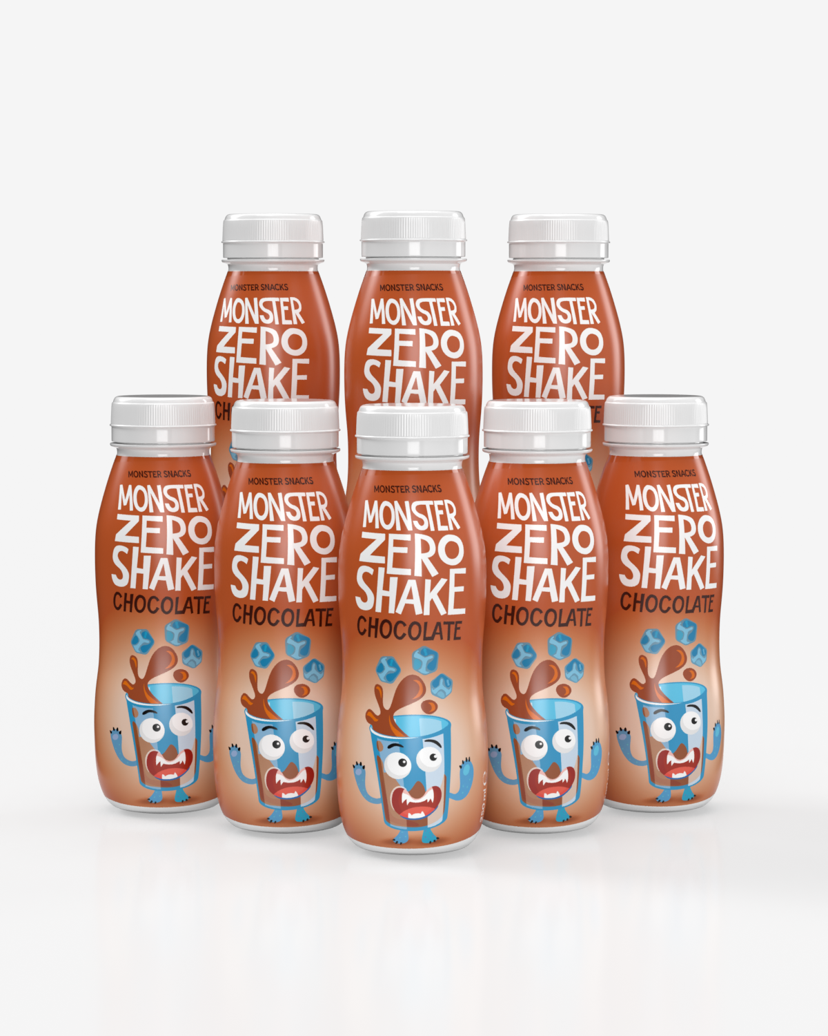 Monster Zero Shake - Chocolate 8x250ml - PAKKETILBUD!