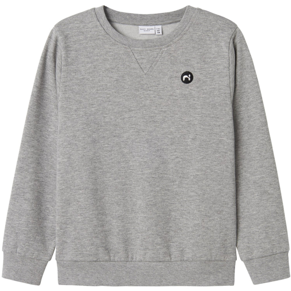 Køb Name It Grey Melange Vimo Sweatshirt Noos