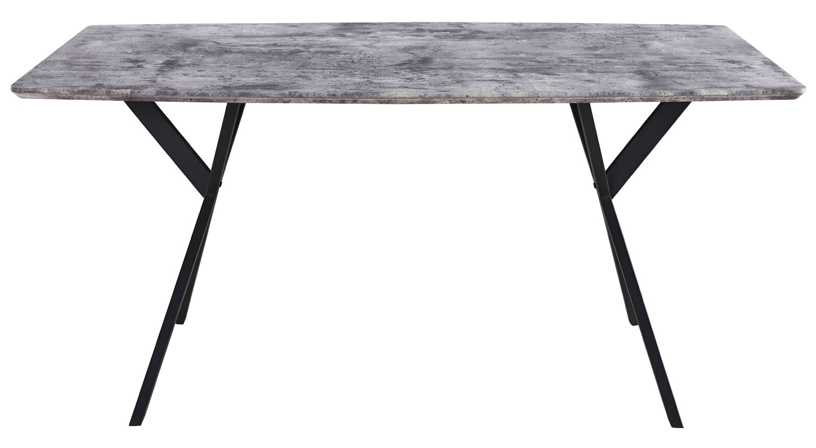 Tisch Leon Betonoptik/schwarz 160 x 76 x 90 cm