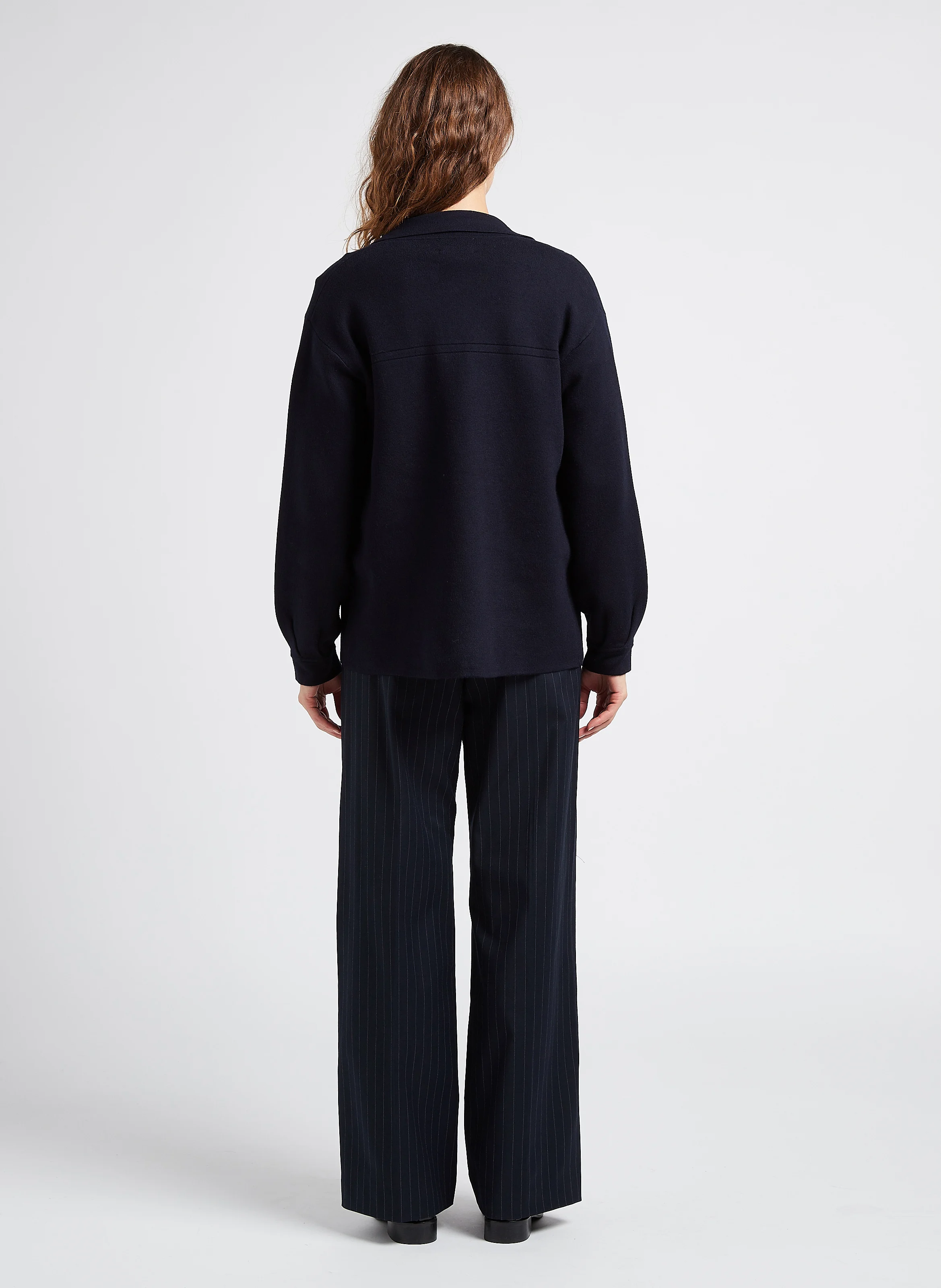 LAYLA - Pantalon taille haute large| Bleu