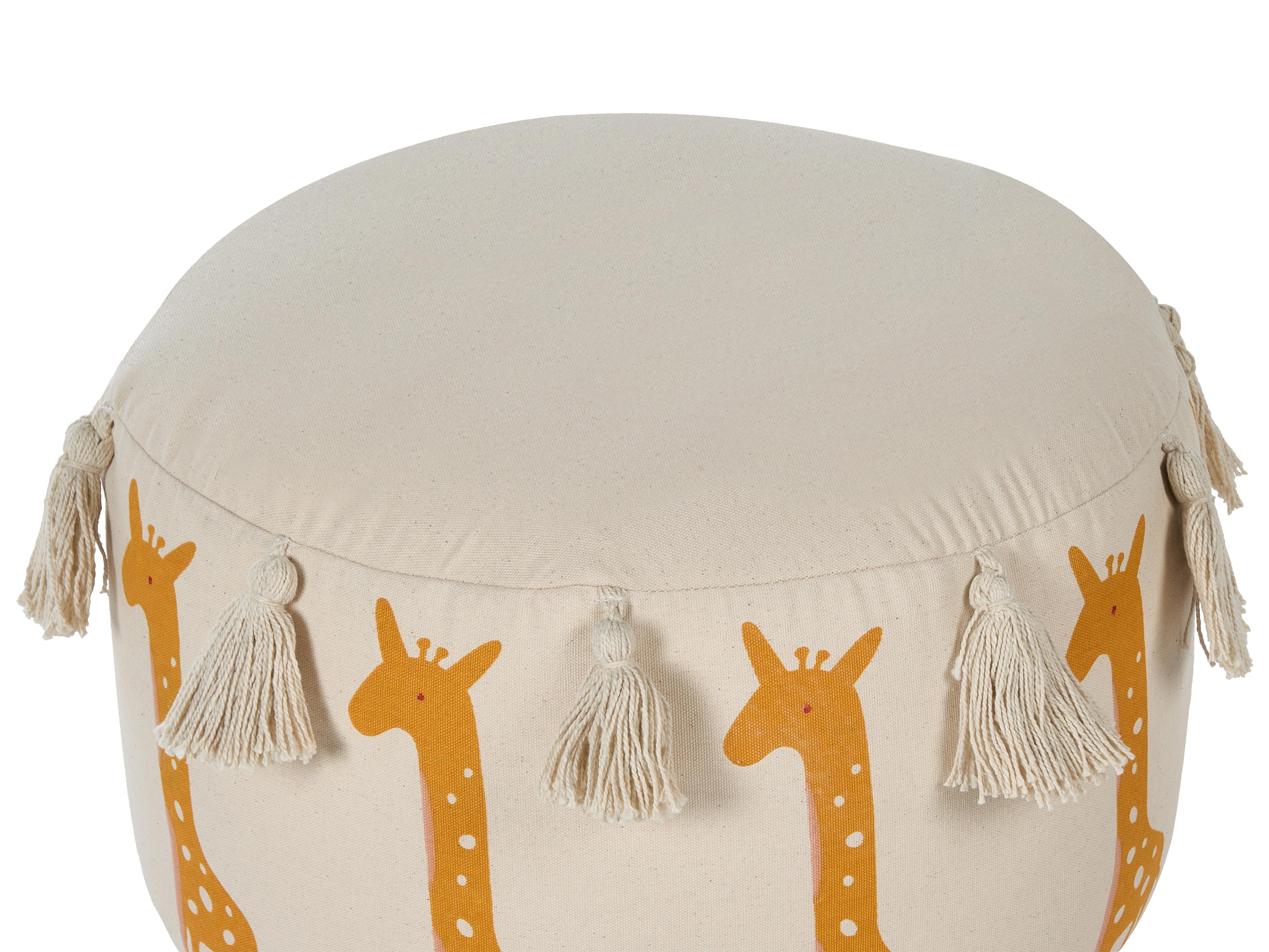 Kinderpoef KARTEE Katoen Beige
