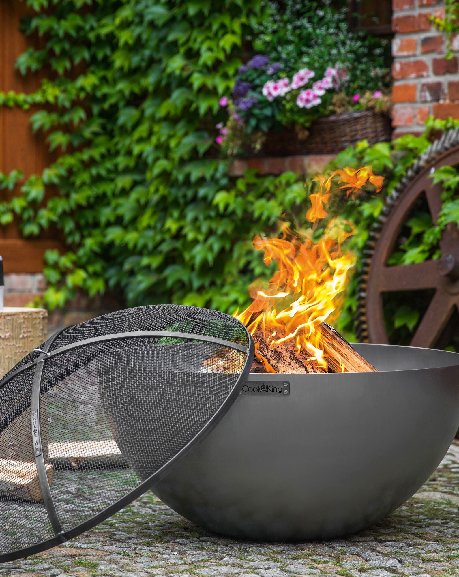 Tiefe Feuerschale Premium „DALLAS“ 85 cm