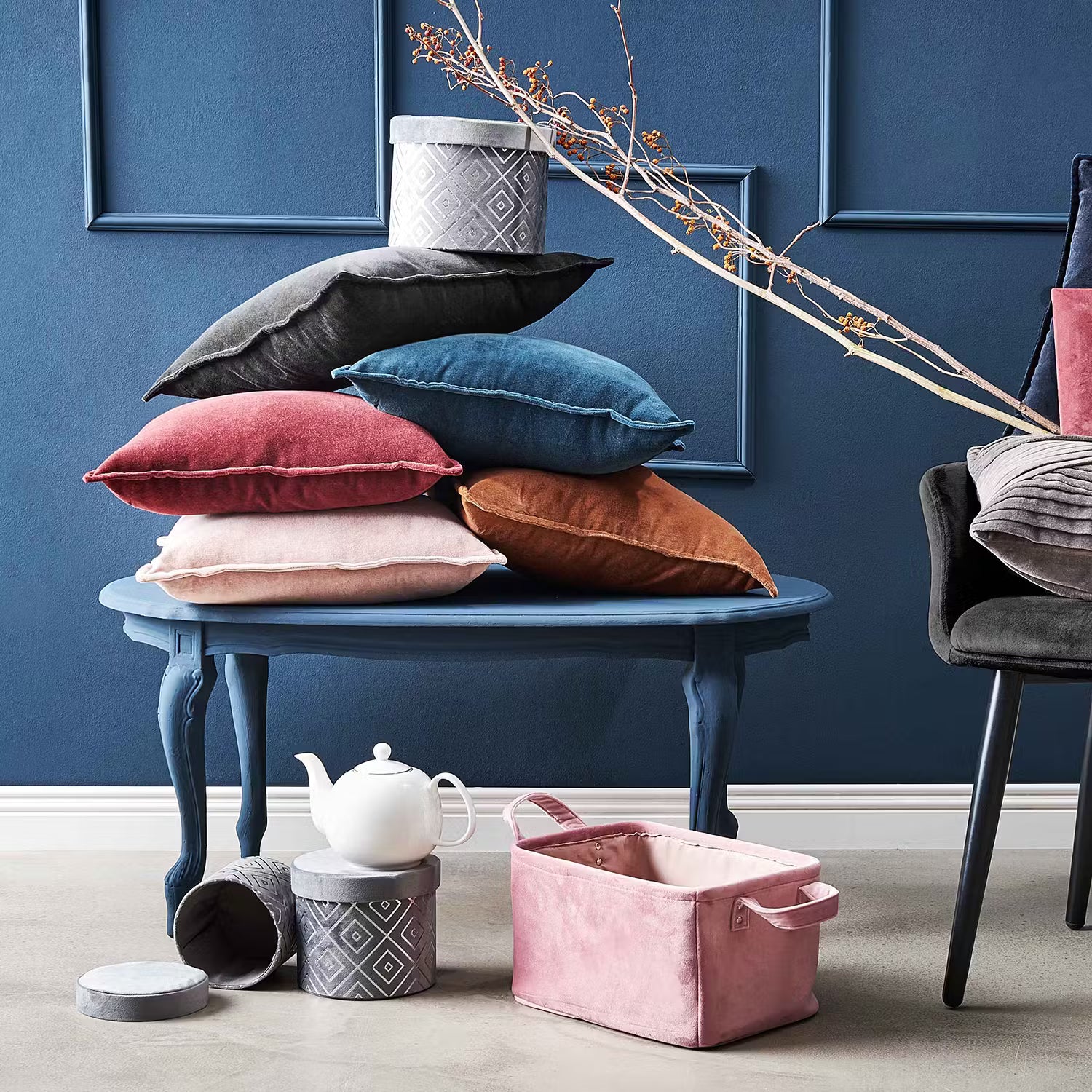 COTTON VELVET Dekokissen