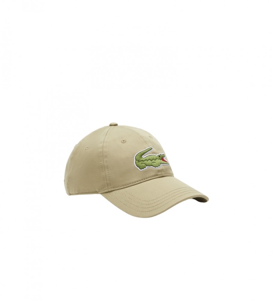 Boné Lacoste com logo verde