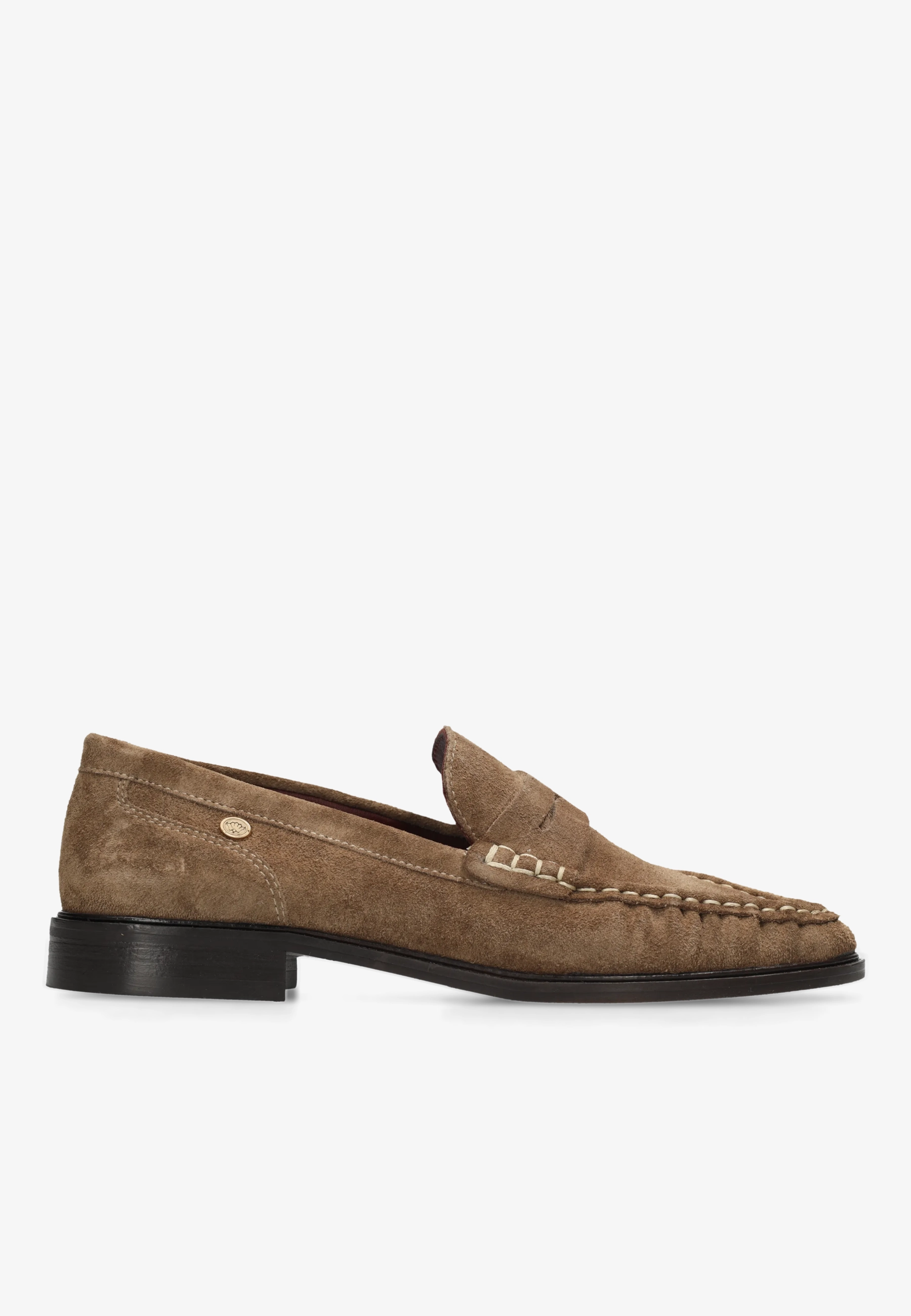 BODIL BEAU Loafer suede Taupe